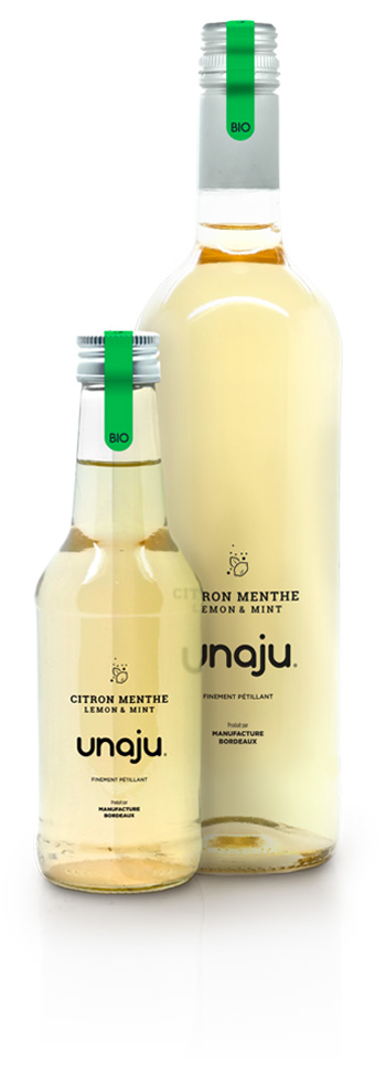 bouteilles menthe citron petite et grande