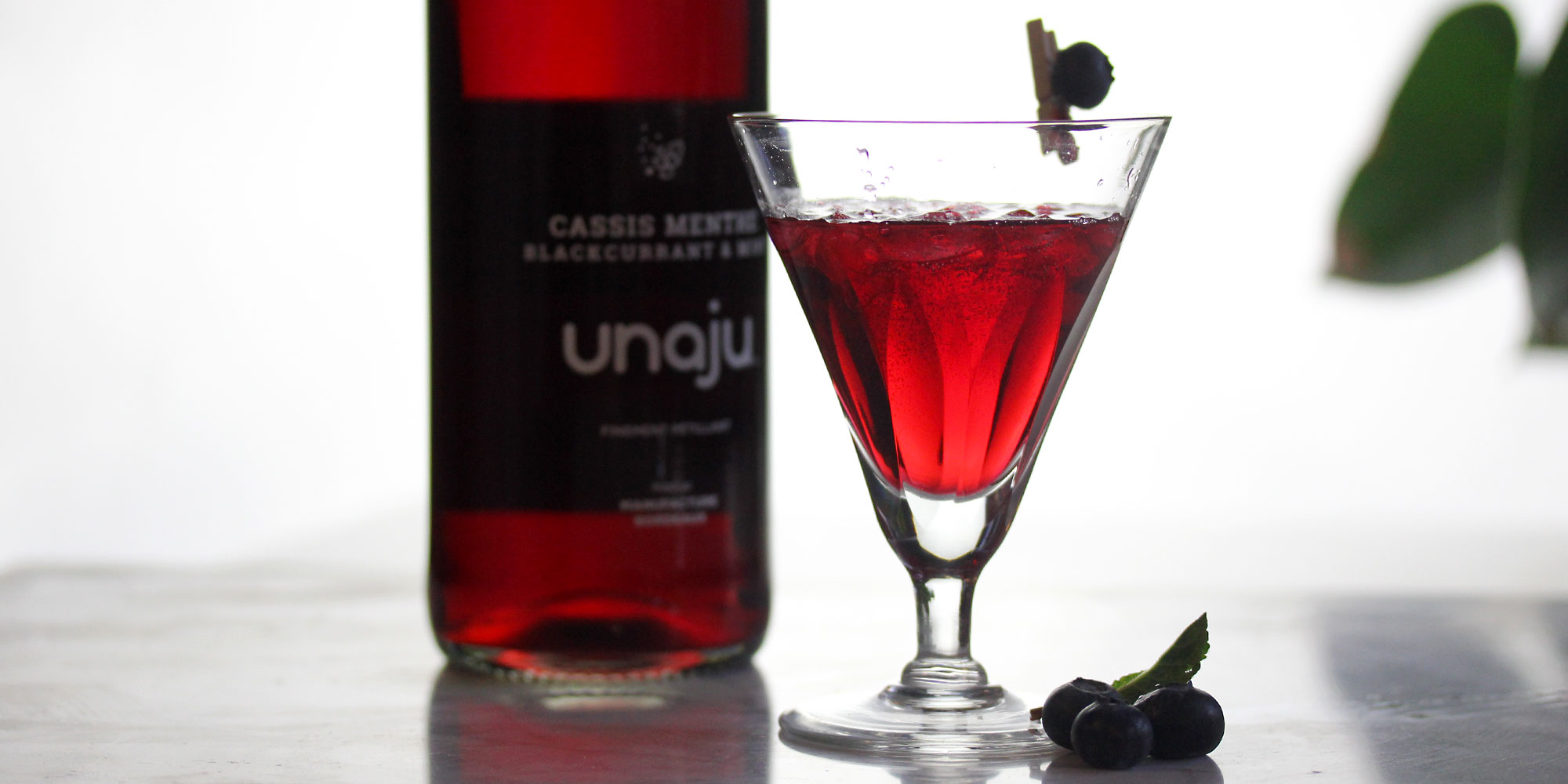 perspective bouteille de jus de cassis