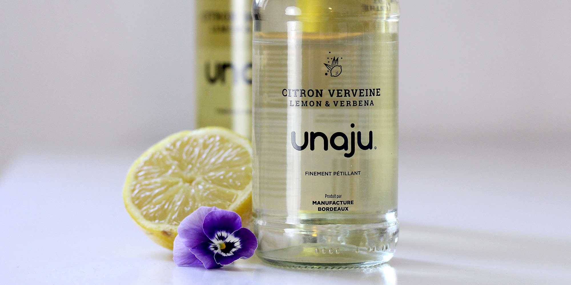 perspective bouteille verveine citrone et citron