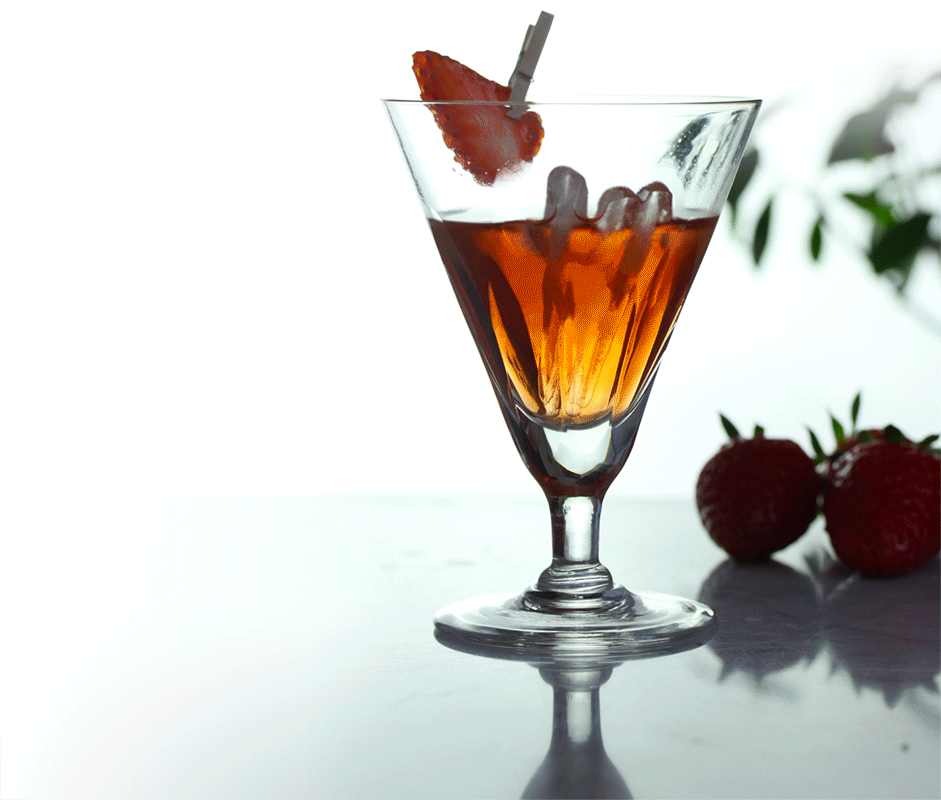 verre de fraise ambiance